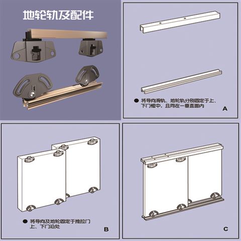 兴达仿钢地轮轨（铝合金滑轨）