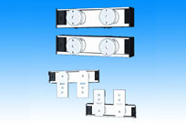 兴达侧拉式无框玻璃门滑车套件