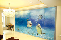 轨道布置及隔断收藏方式